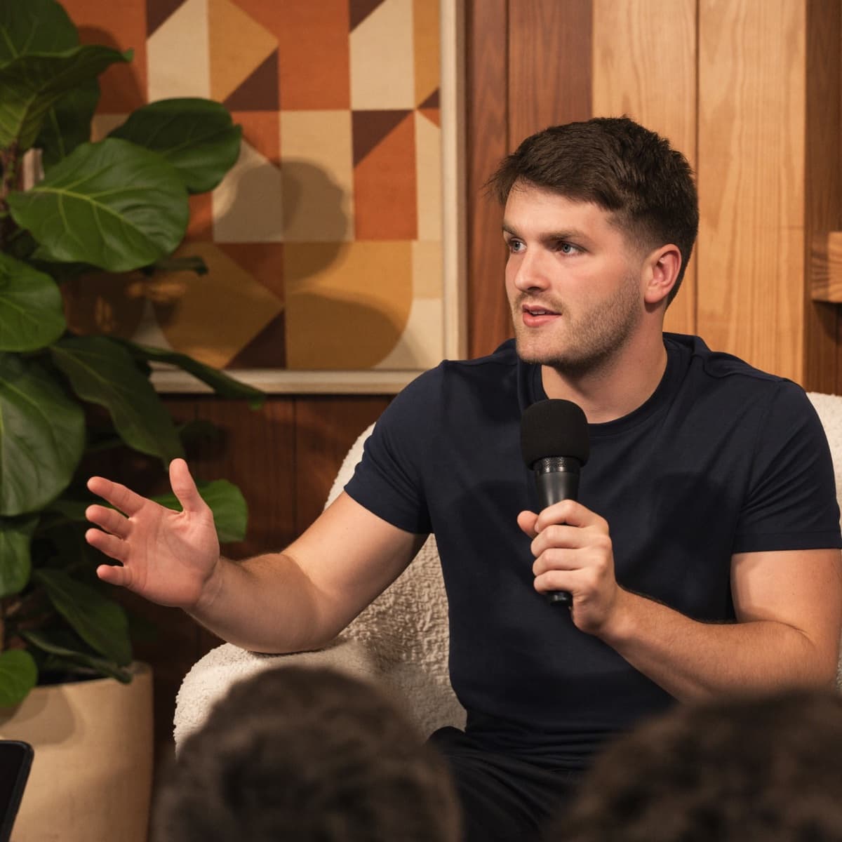 Ben Lane speaking to a room